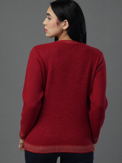 The Scarlet V-Neck Statement