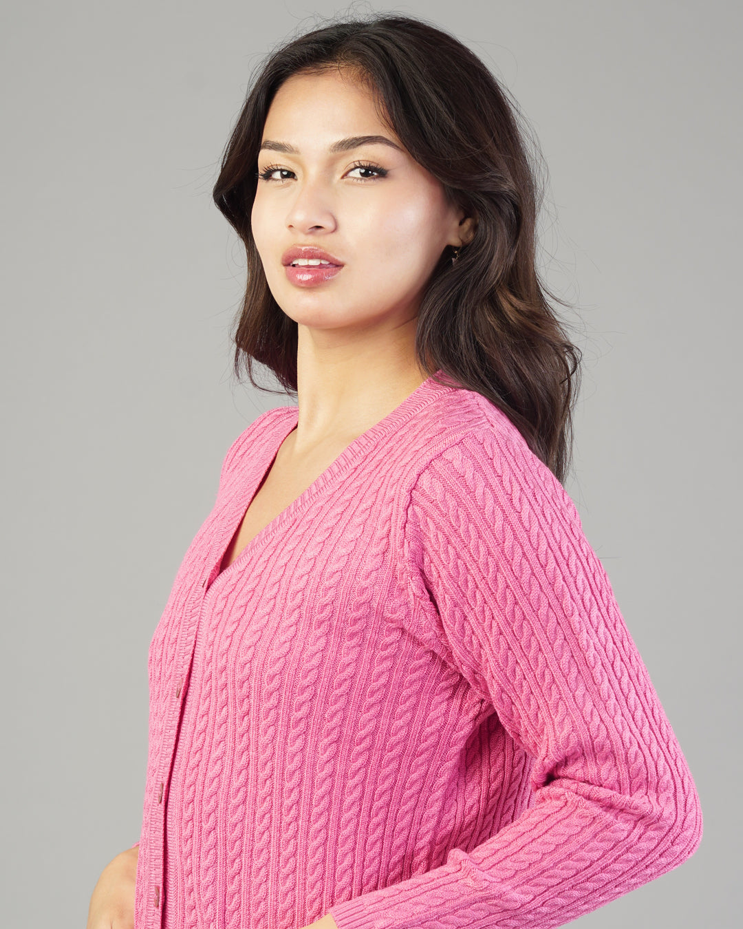 Dalia V-Neck Knit Cardigan