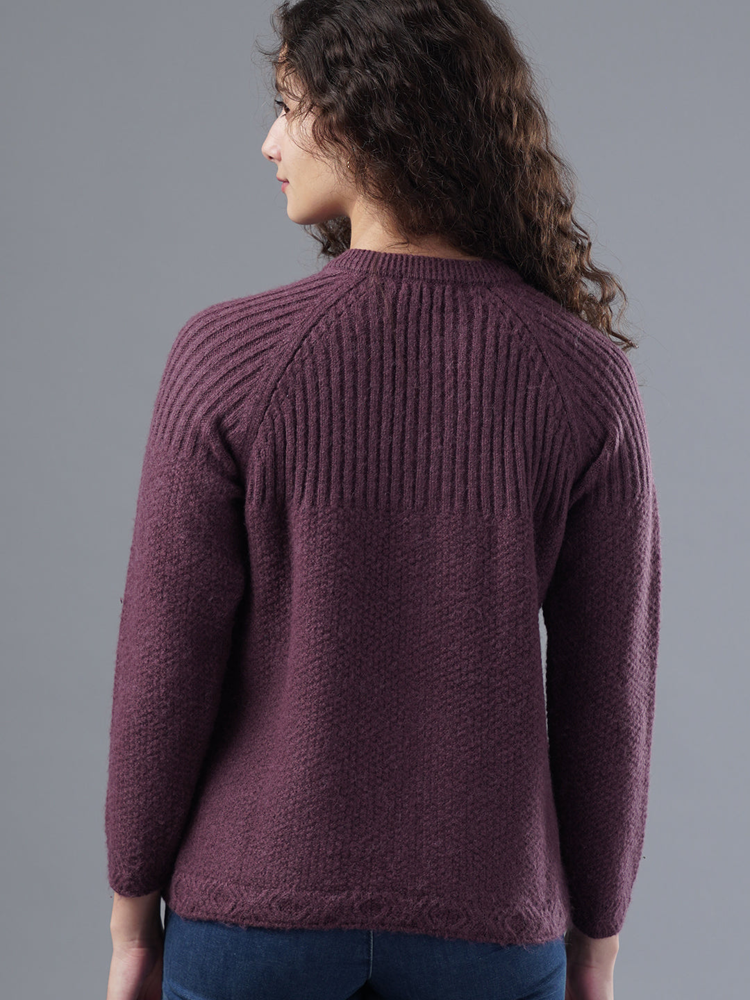 Virsa Ribbed Detail Knit Cardigan