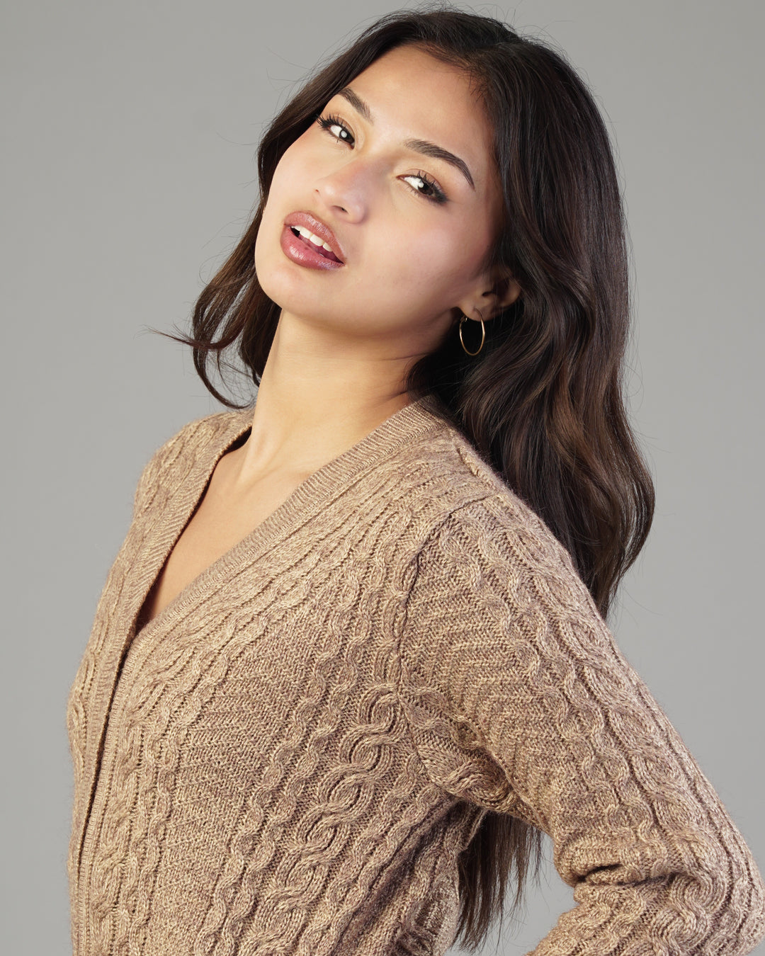 Iris V-Neck Knit Cardigan