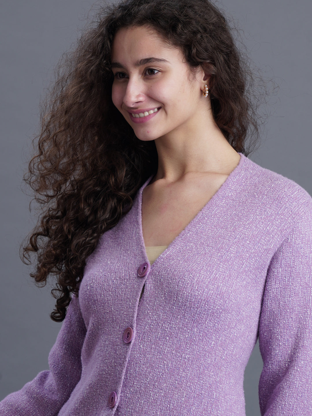  DriftWool Longline Jacquard Cardigan