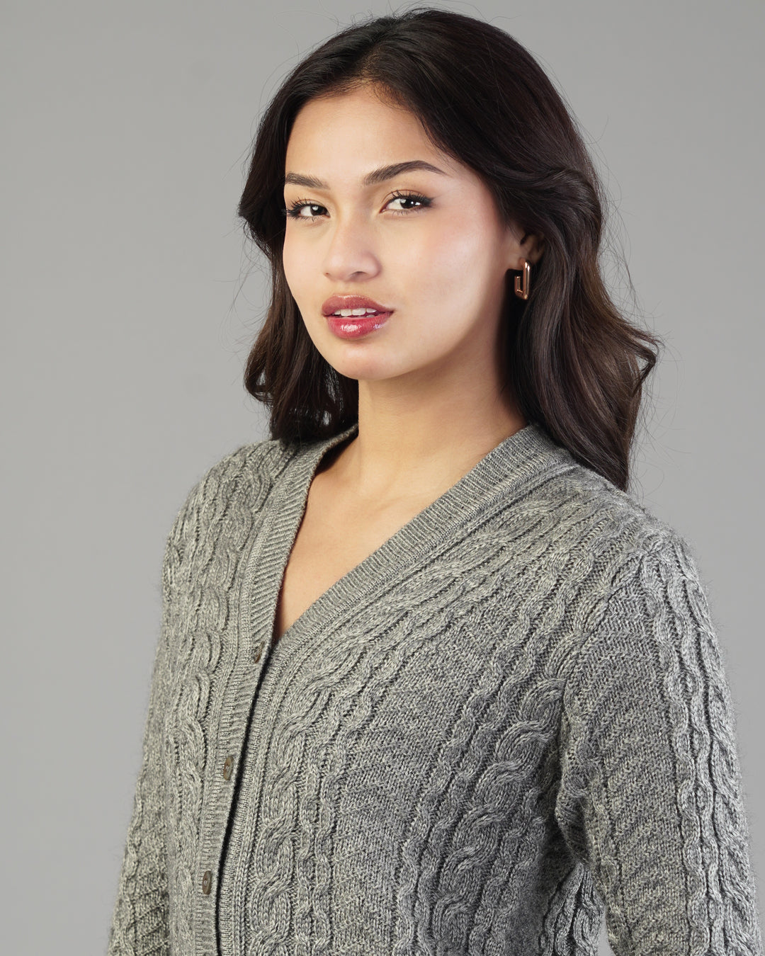 Iris V-Neck Knit Cardigan