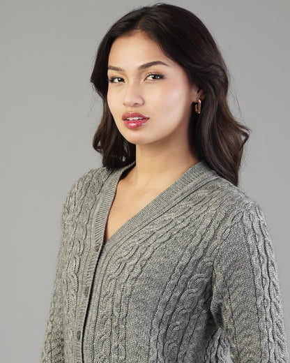 Iris V-Neck Knit Cardigan