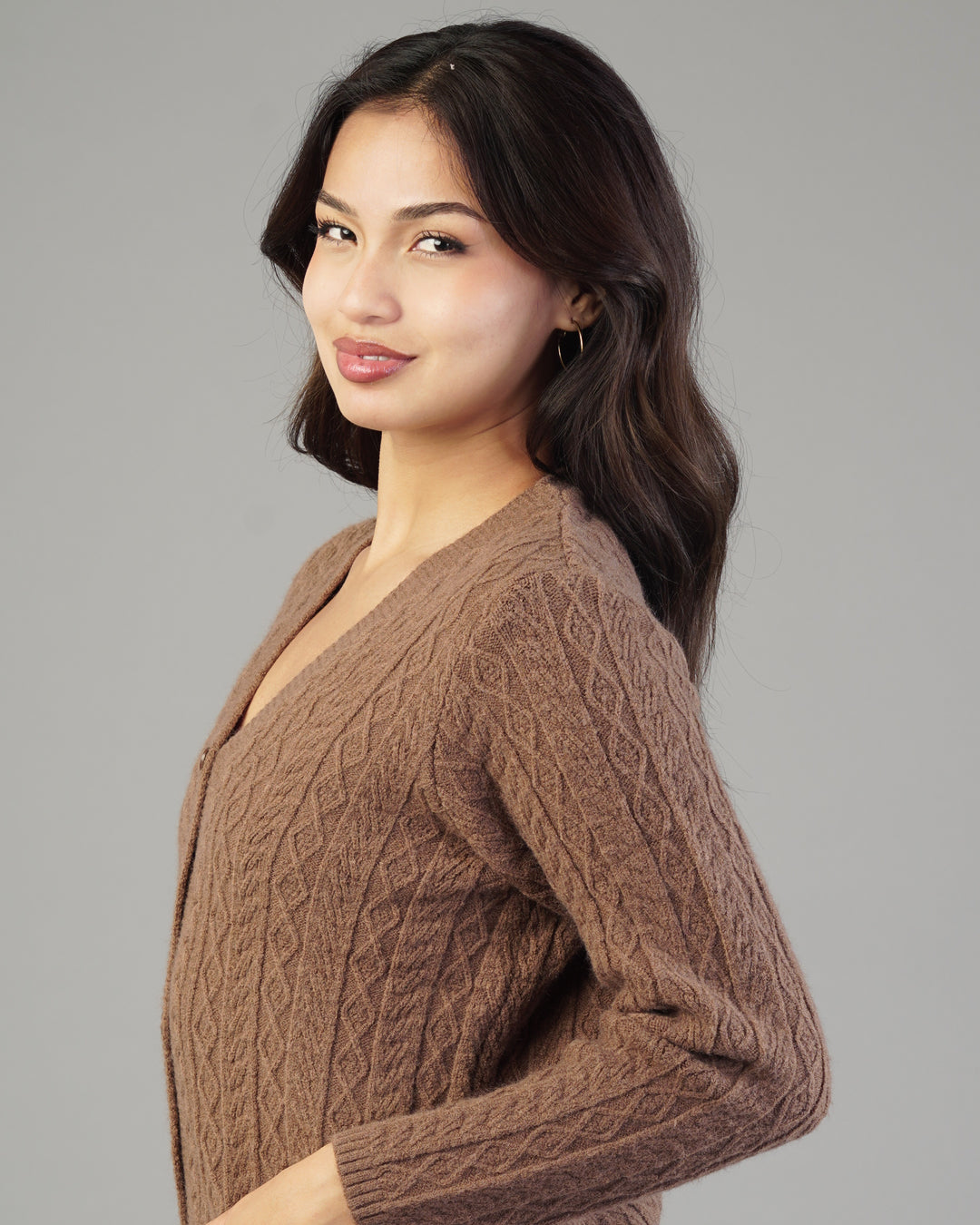 Leona V-Neck Knit Cardigan