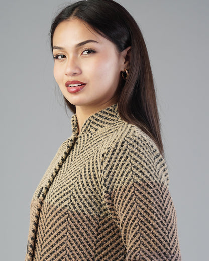 Adeline Jacquard Cardigan