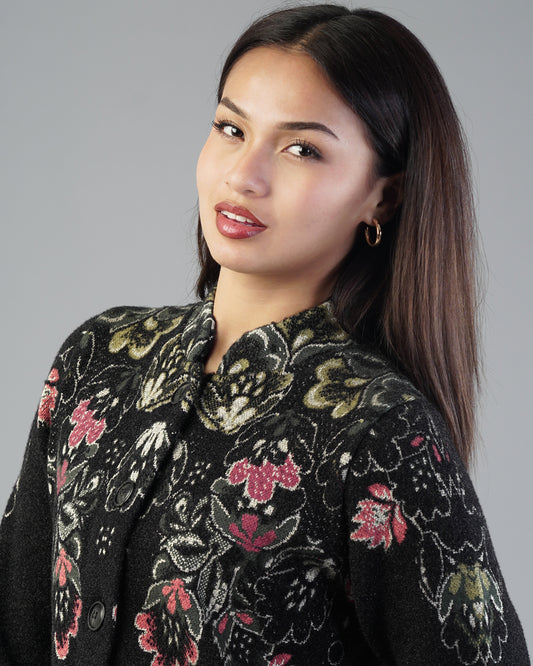 Vivian Jacquard Cardigan