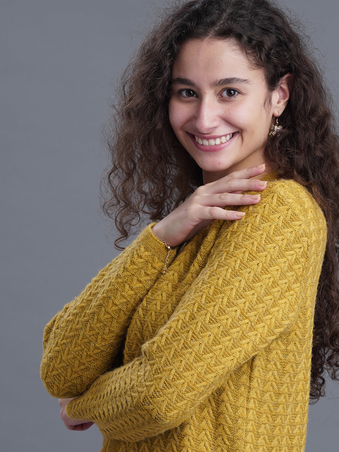 Snug Loop Round-Neck Cardigan
