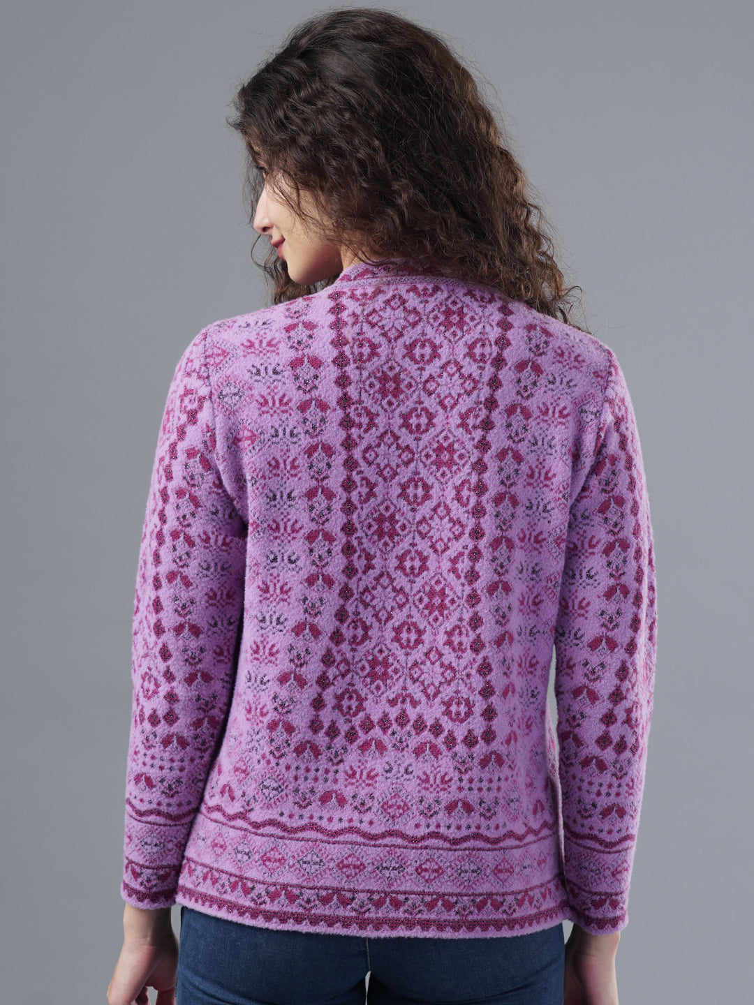 Virsa Embellished Round Neck Cardigan