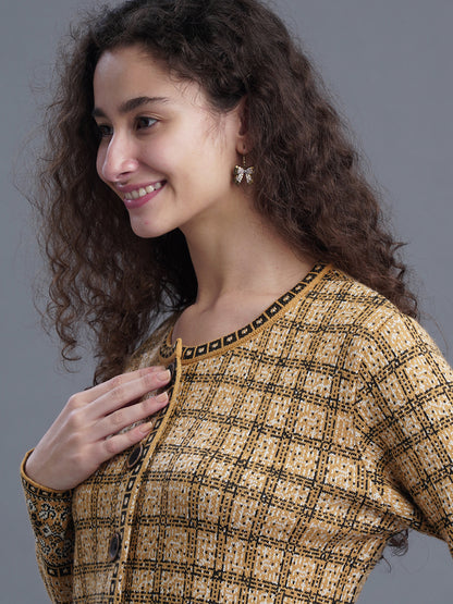 Emerald Echo Jacquard CARDIGAN