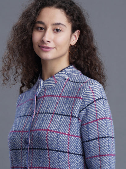  Elira Long Jacquard Cardigan