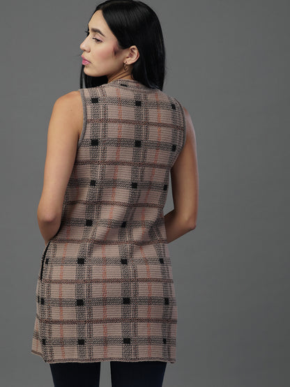 The Earth-Tone Geometric Knit