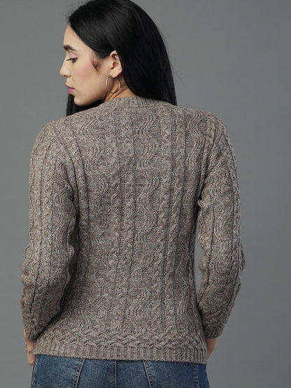 The Anthra Shadow Geometric Knit