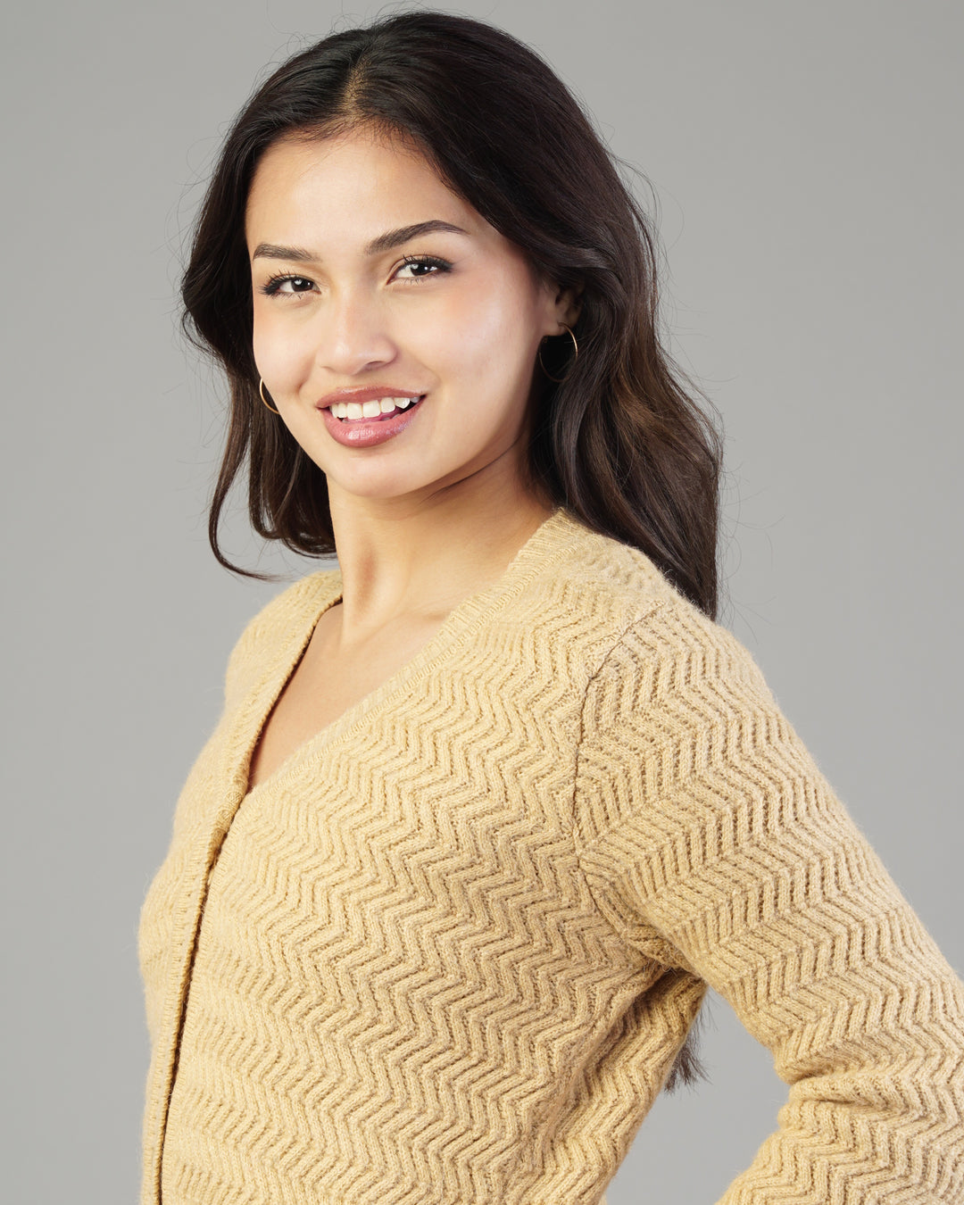 Noelle V-Neck Knit Cardigan