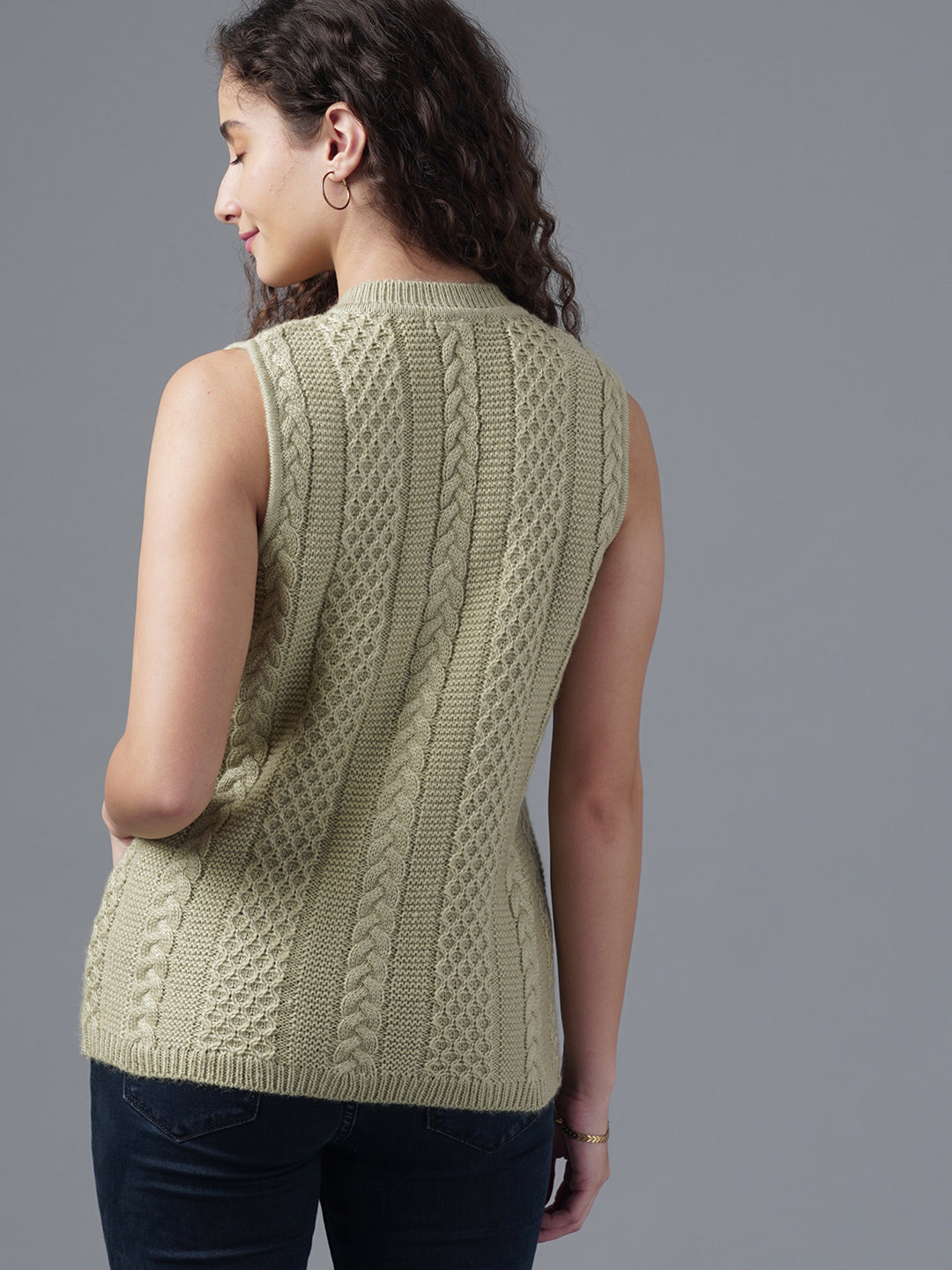 Virsa Diamond Weave V-Neck Vest