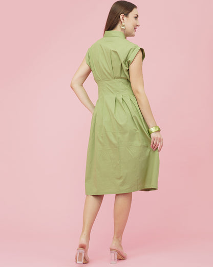 Sage Serenity Midi Dress
