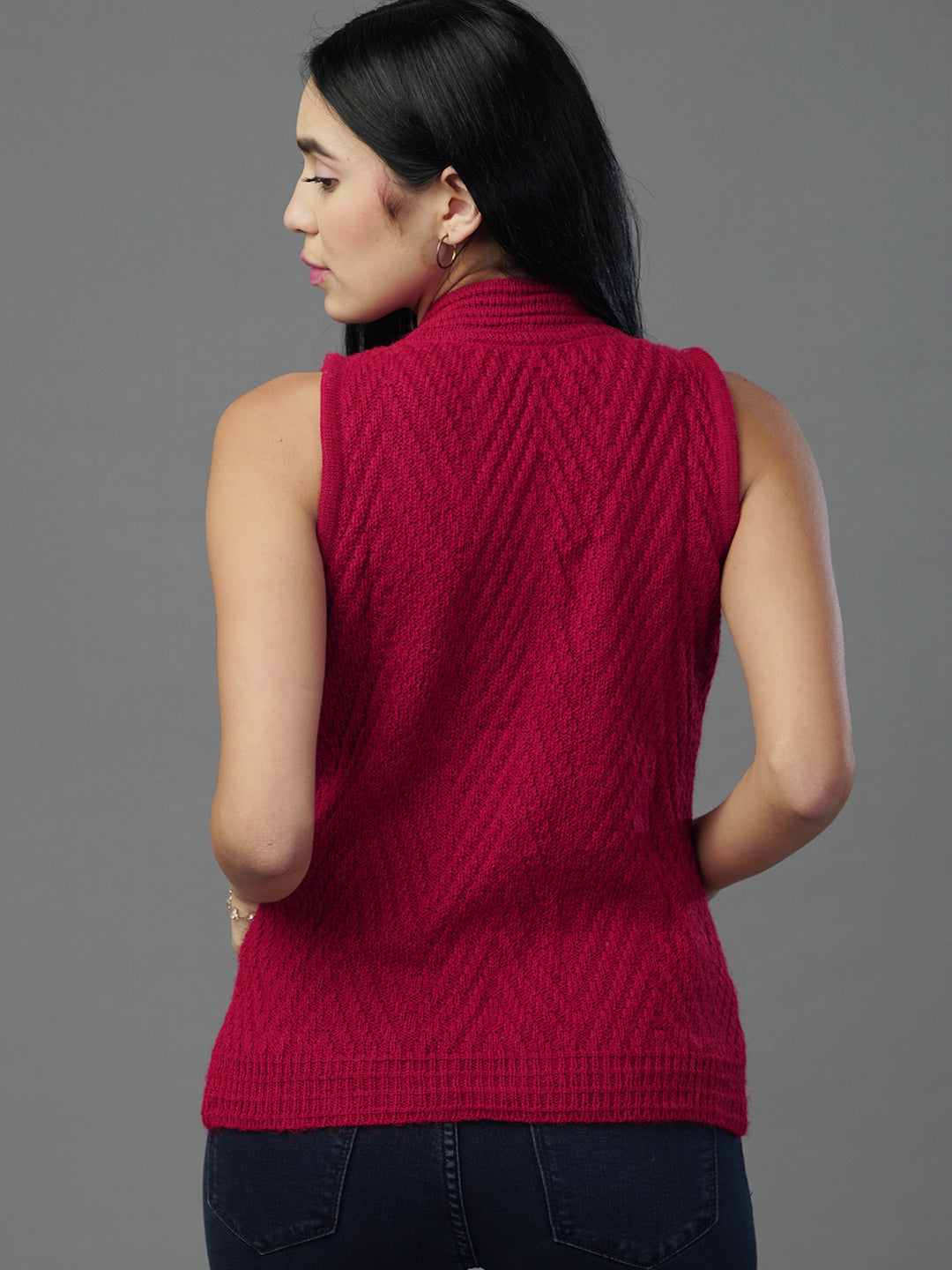 Nautical winter Sleeveless Cardigan