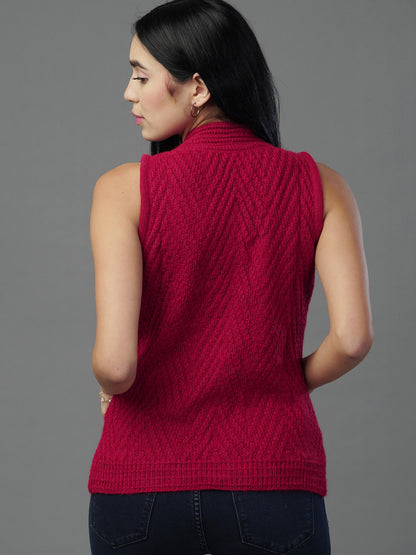 Nautical winter Sleeveless Cardigan