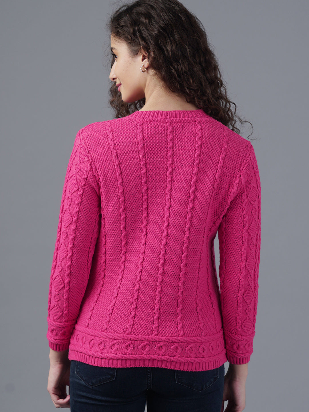 Virsa Intricate Cable Knit Cardigan