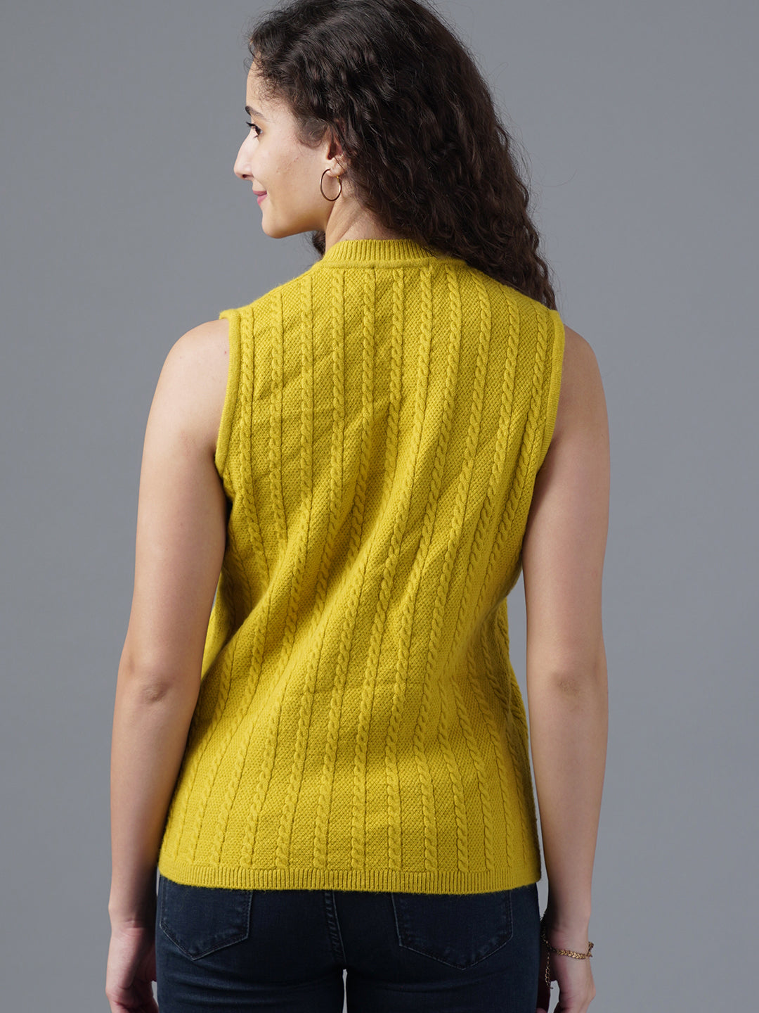 Virsa Shawl Collar Knit Vest cardigan