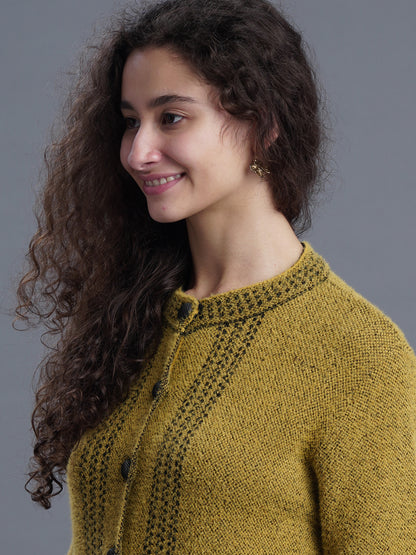 Elegant Long Jacquard