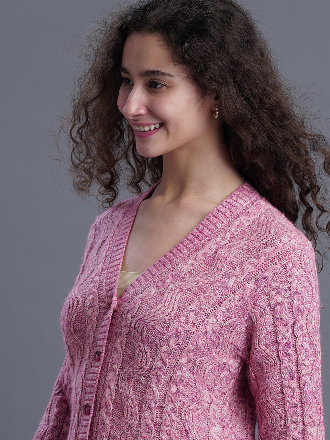 Sandstone V-Neck CARDIGAN