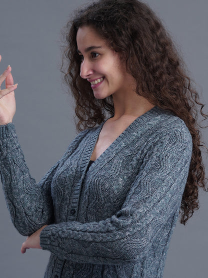 Sandstone V-Neck CARDIGAN