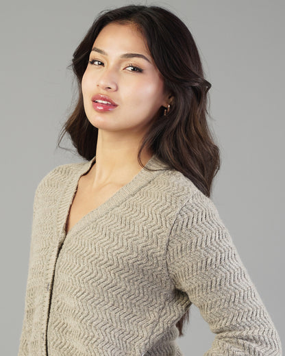 Noelle V-Neck Knit Cardigan