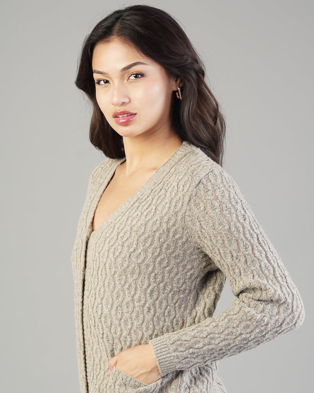 Anya V-Neck Knit Cardigan