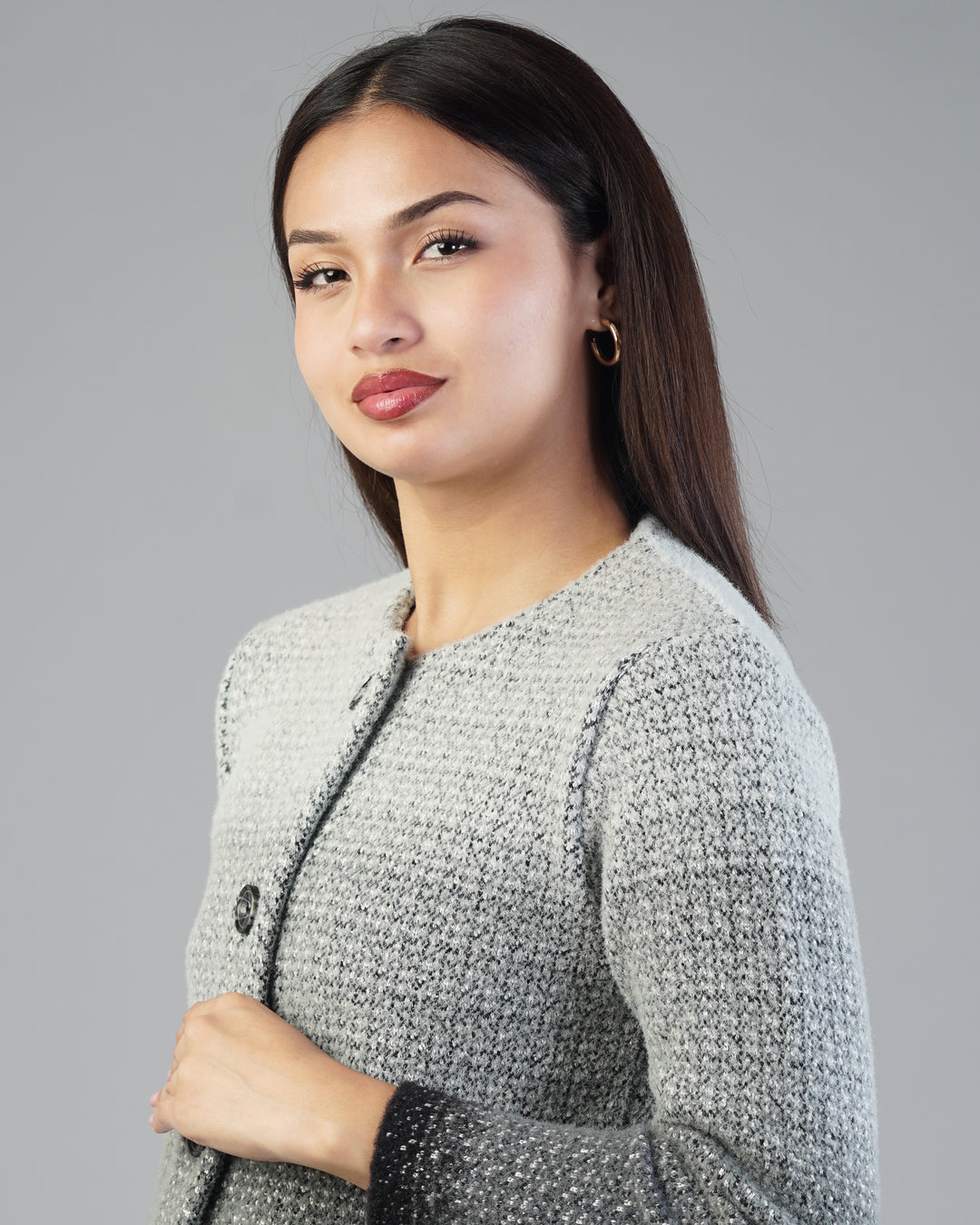 Alessia Jacquard Cardigan