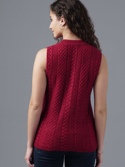 Virsa Diamond Weave V-Neck Vest