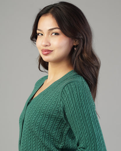 Dalia V-Neck Knit Cardigan