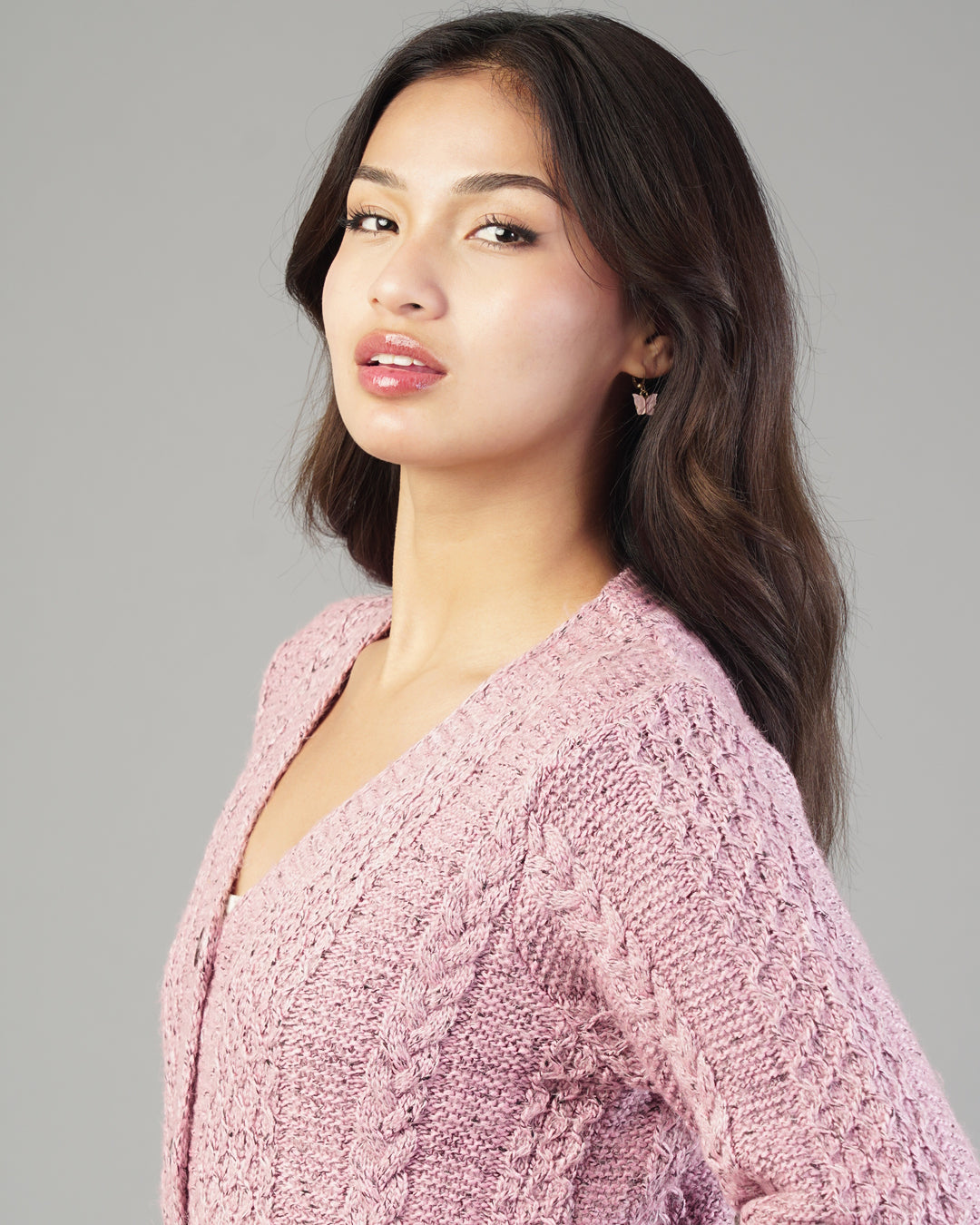 Rhea V-Neck Knit Cardigan