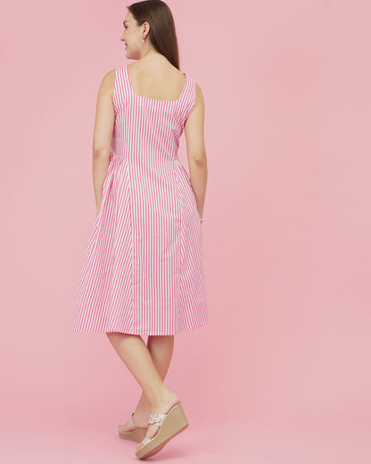 Candy Stripe Swing Dress