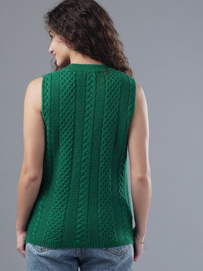 Virsa Diamond Weave V-Neck Vest