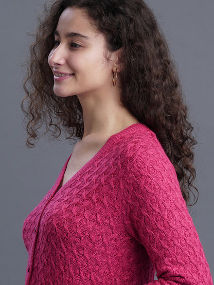 Noir Knit V-Neck CARDIGAN