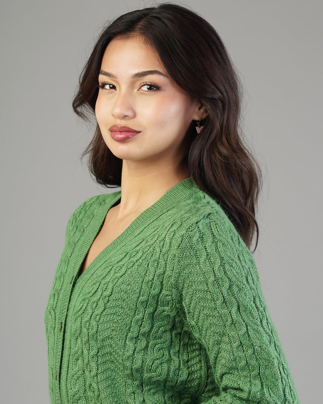 Iris V-Neck Knit Cardigan