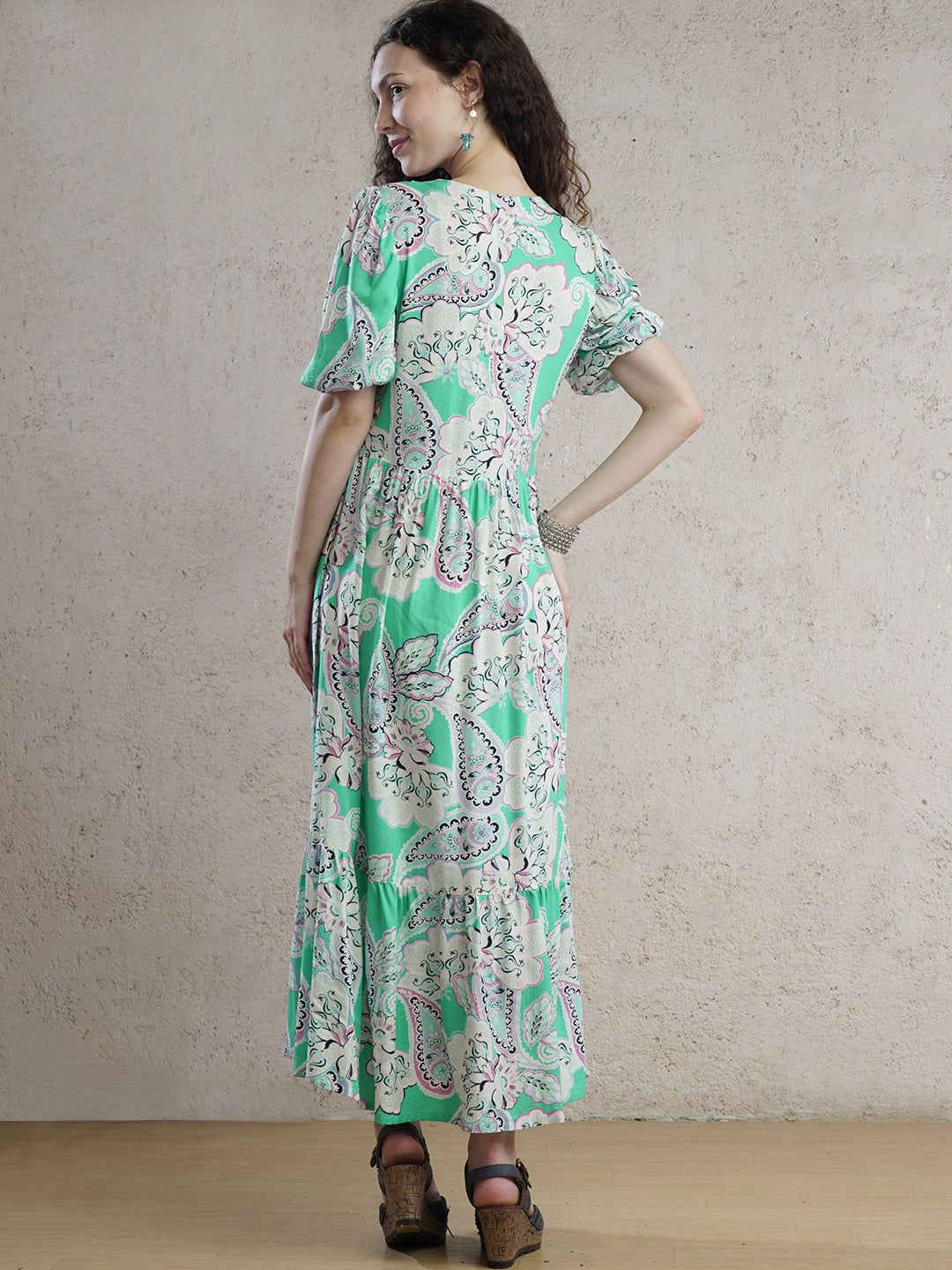 Capri Dream Aqua Maxi Dress