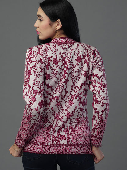 Virsa Elegant Party Wear Jacquard Cardigan