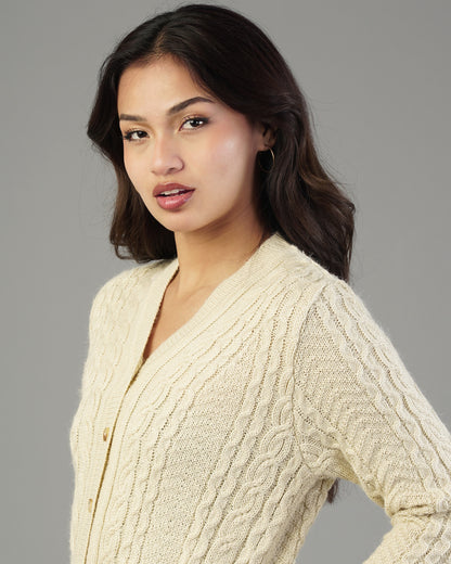 Iris V-Neck Knit Cardigan