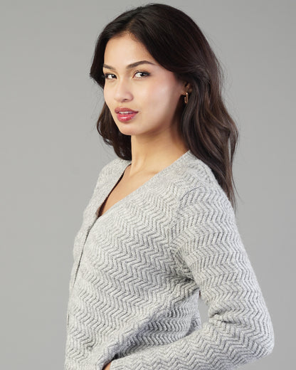 Noelle V-Neck Knit Cardigan