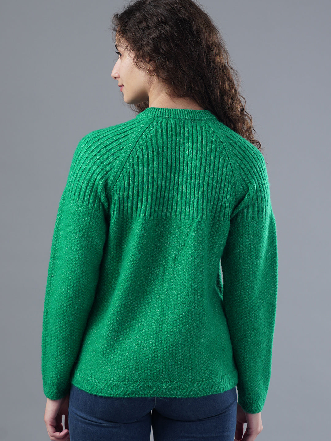 Virsa Ribbed Detail Knit Cardigan