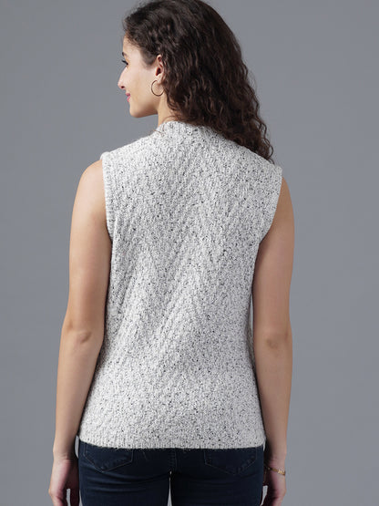Virsa Classic V-Neck Knitted Vest Cardigan