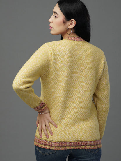 The Gilded Forest Jacquard V-Neck