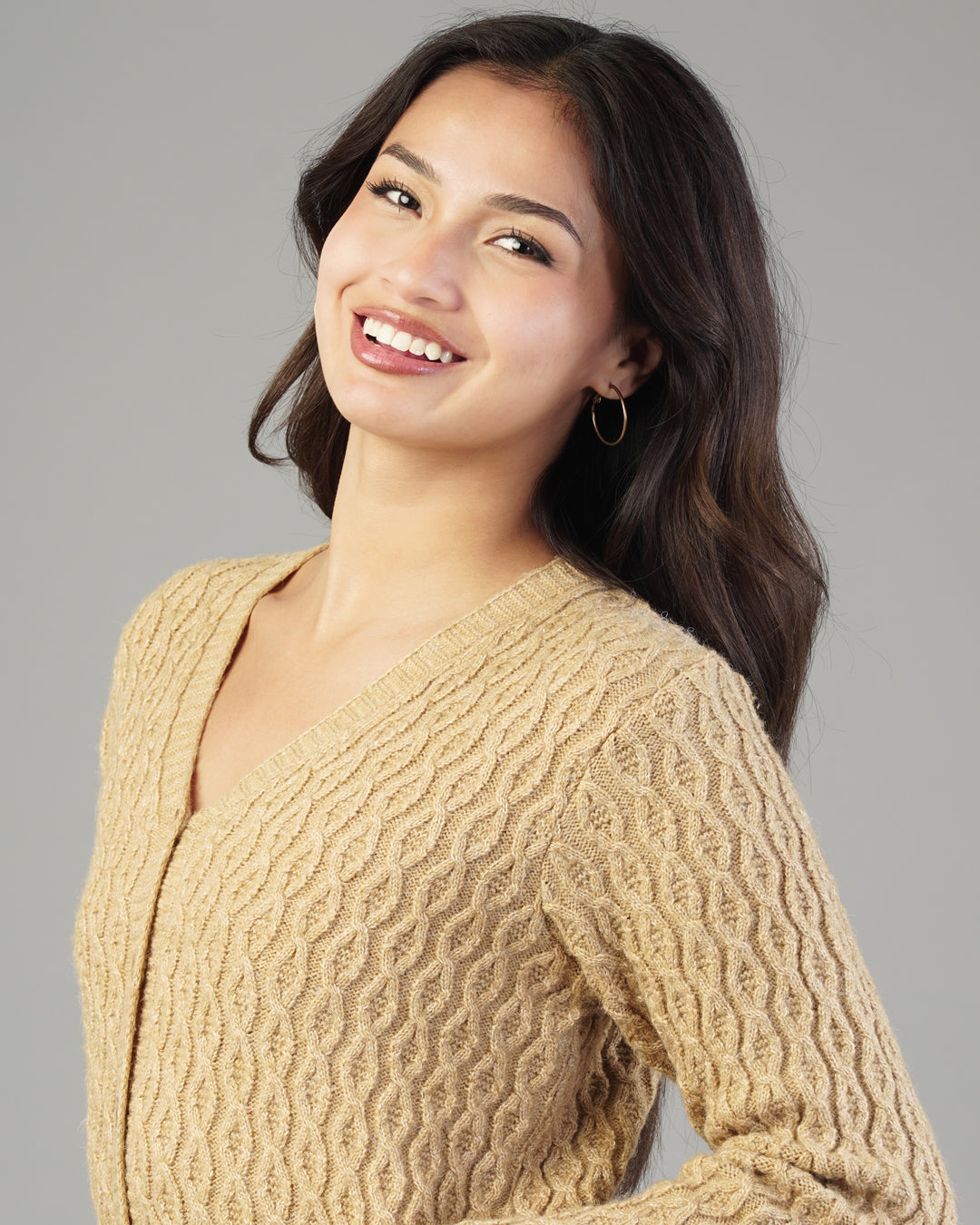 Anya V-Neck Knit Cardigan