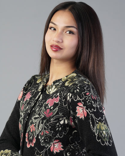 Lucia Jacquard Cardigan