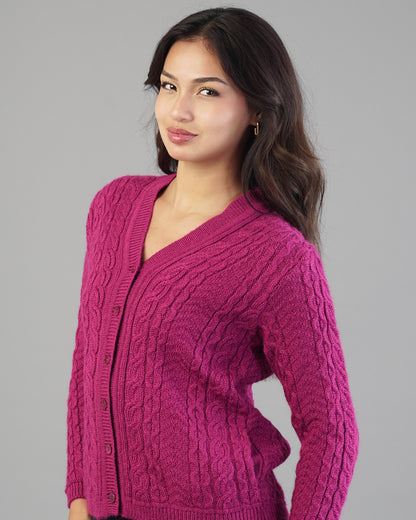 Iris V-Neck Knit Cardigan