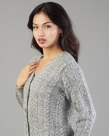 Rhea V-Neck Knit Cardigan