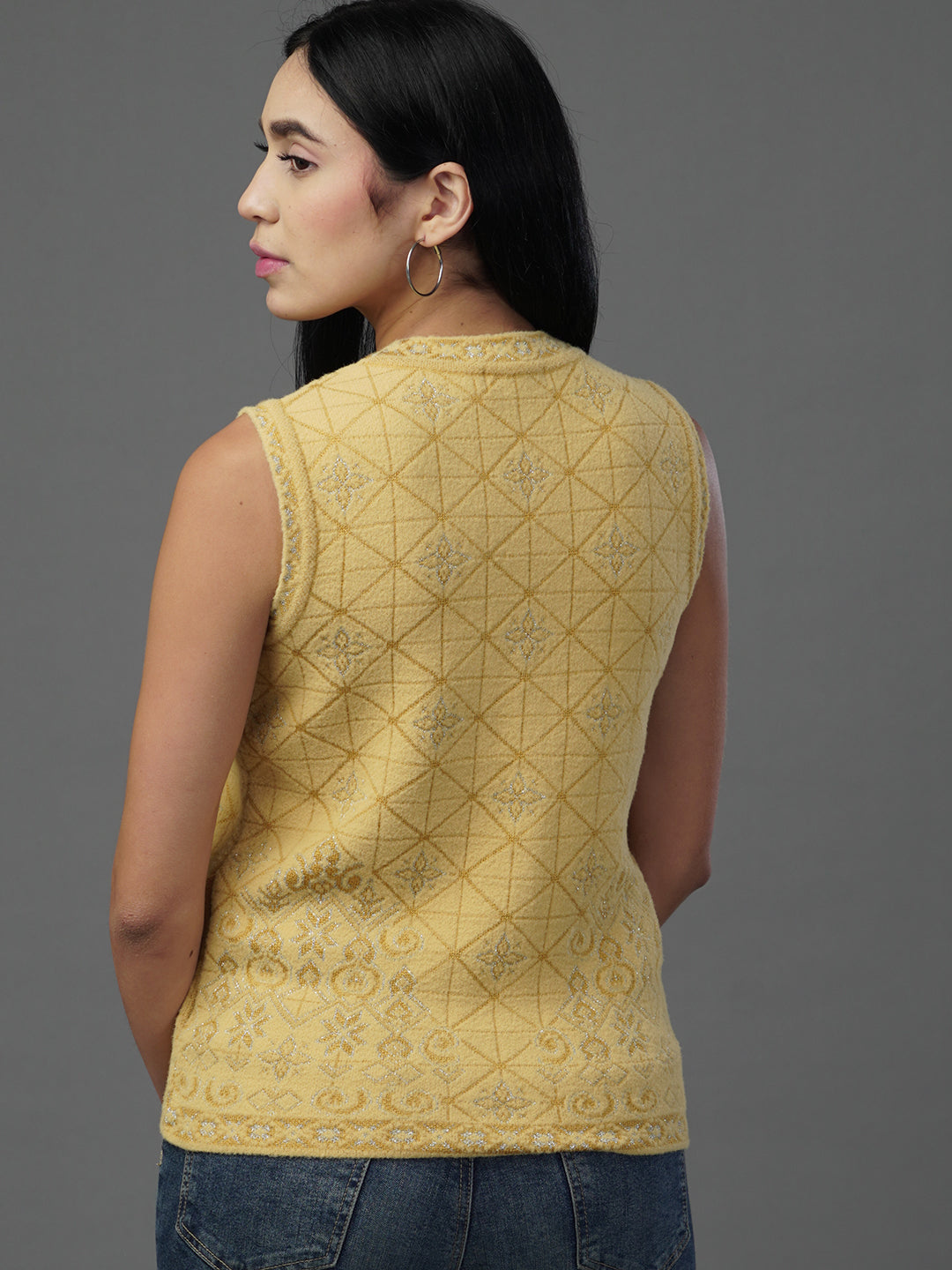 The Golden Hour Jacquard Cardigan