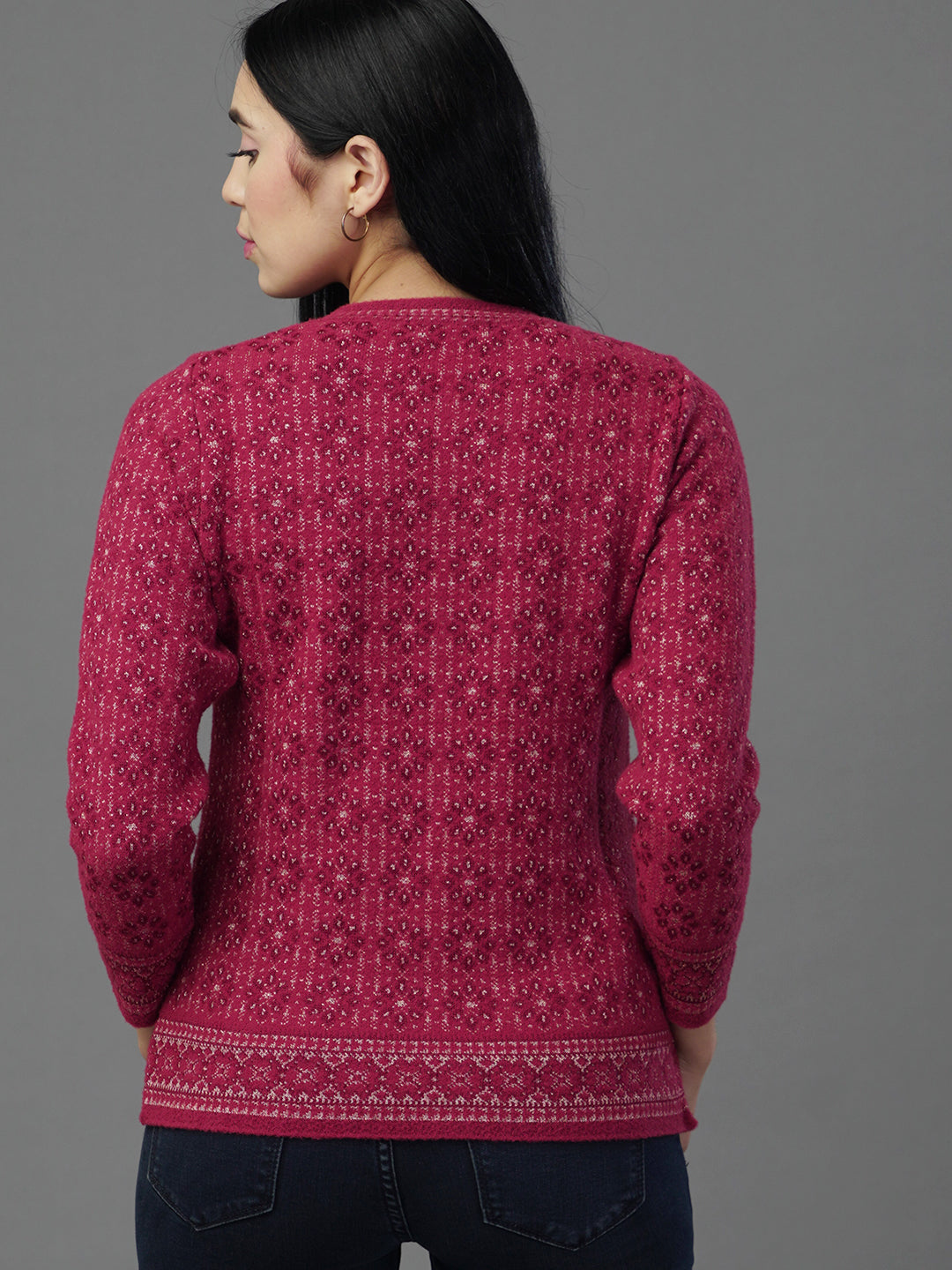 The Deep Garnet Heritage Knit