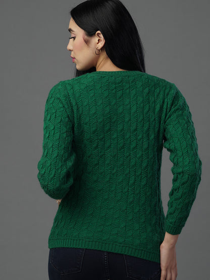 The Verdant Moss V-Neck